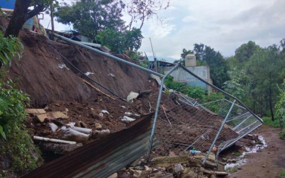 Reportan incidentes por lluvias en diferentes departamentos de Guatemala