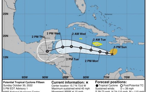 Gobierno anunciará alerta temprana por afectaciones de  Ciclón Tropical #Quince