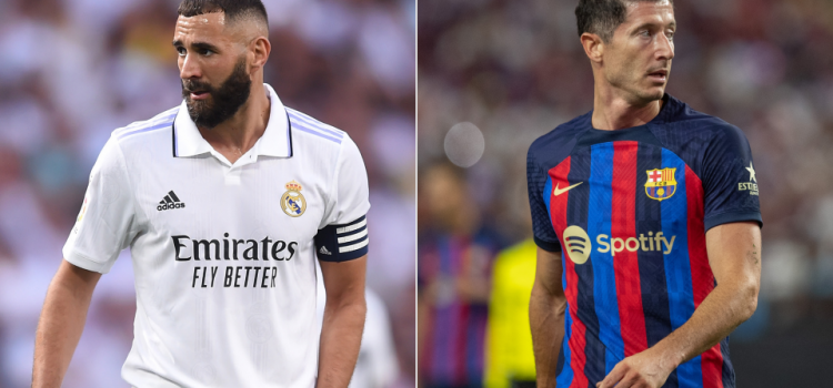 Real Madrid contra Barcelona el primer duelo de Benzema y Lewandowski