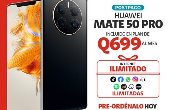 Preordena el Huawei Mate 50 Pro con Claro Guatemala