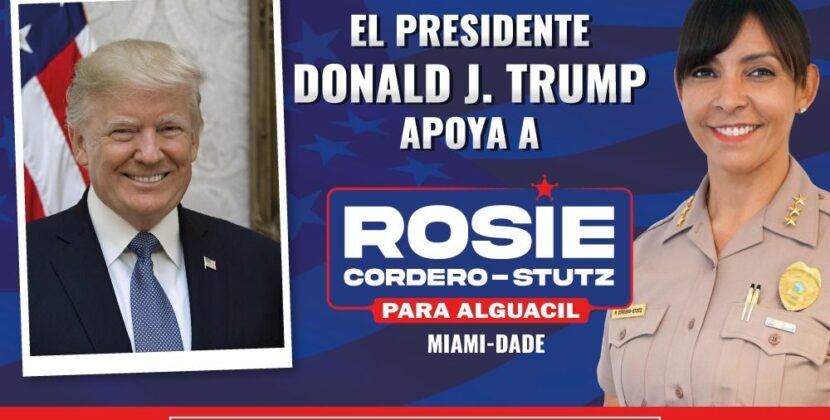 Trump respalda a Rossie Cordero para sheriff en Miami-Dade