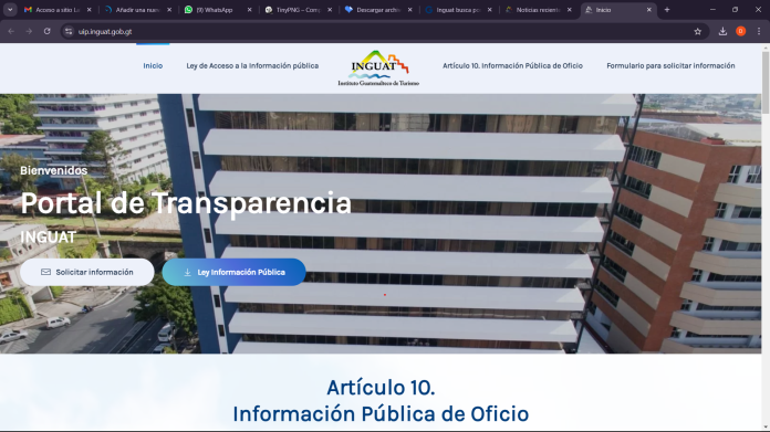 Inguat implementó la Oficina de Transparencia y Probidad