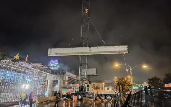 Avanza la construcción del paso a desnivel en calzada Roosevelt