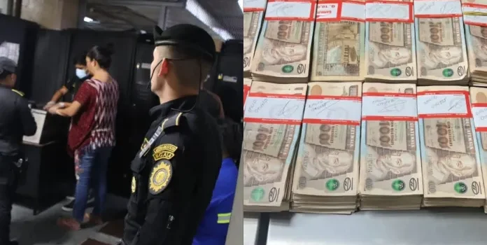 Detienen a mujer que pretendía transportar más de Q200 mil a Estados Unidos