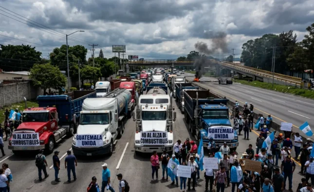Transportistas en Guatemala anuncian caravanas por alza de combustibles