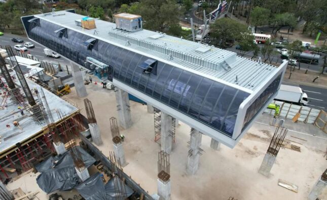 ¡Desde las alturas! Así luce la Estación 4 del AeroMetro