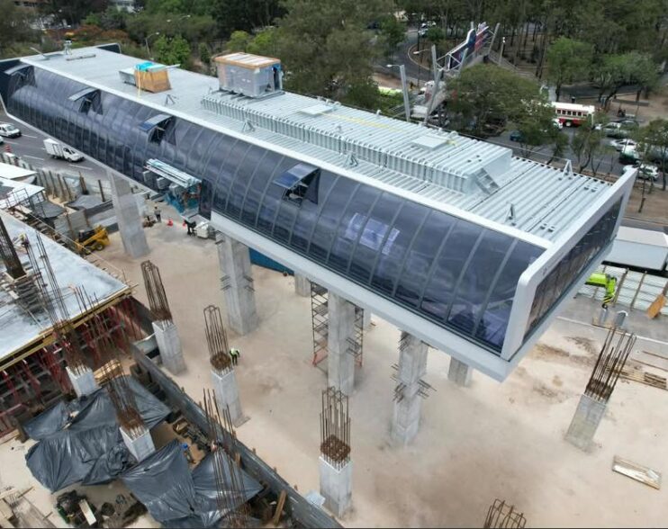 ¡Desde las alturas! Así luce la Estación 4 del AeroMetro