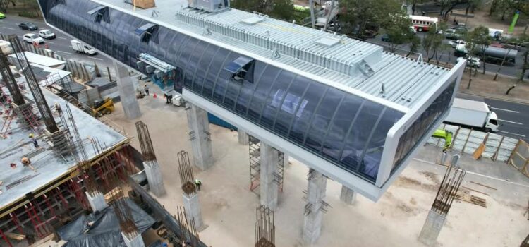 ¡Desde las alturas! Así luce la Estación 4 del AeroMetro